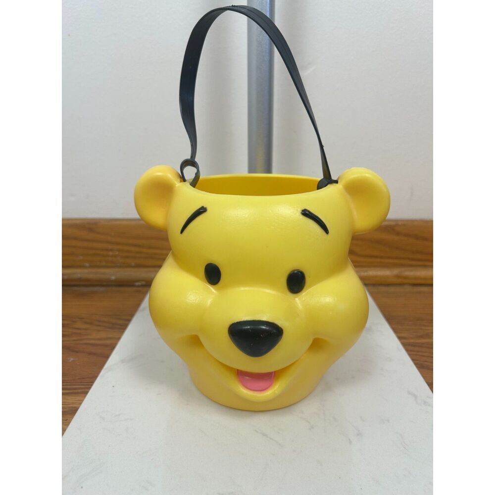 Disney Winnie The Pooh Halloween Pumpkin Trick-Or-Treat Pail Bucket Blow Mold